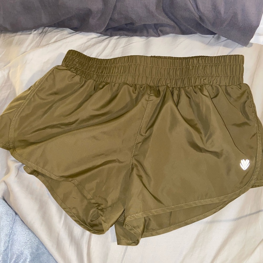 Olive Green Forever 21 running shorts